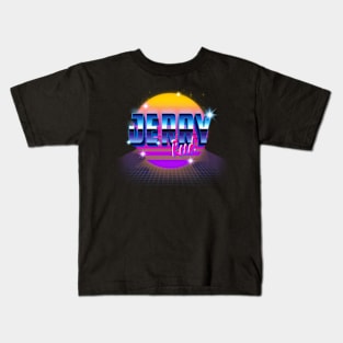 Design Proud Jerry Name Birthday 70s 80s 90s Color Kids T-Shirt